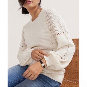Hatch 'The Abigail' Cream White Sweater Size 2, Medium
